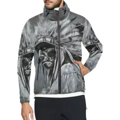 Unisex All Over Print Hooded Windbreaker (Model H23) thumbnail 1