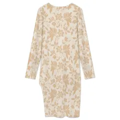 Long Sleeve Slit Bodycon Midi Dress thumbnail 4