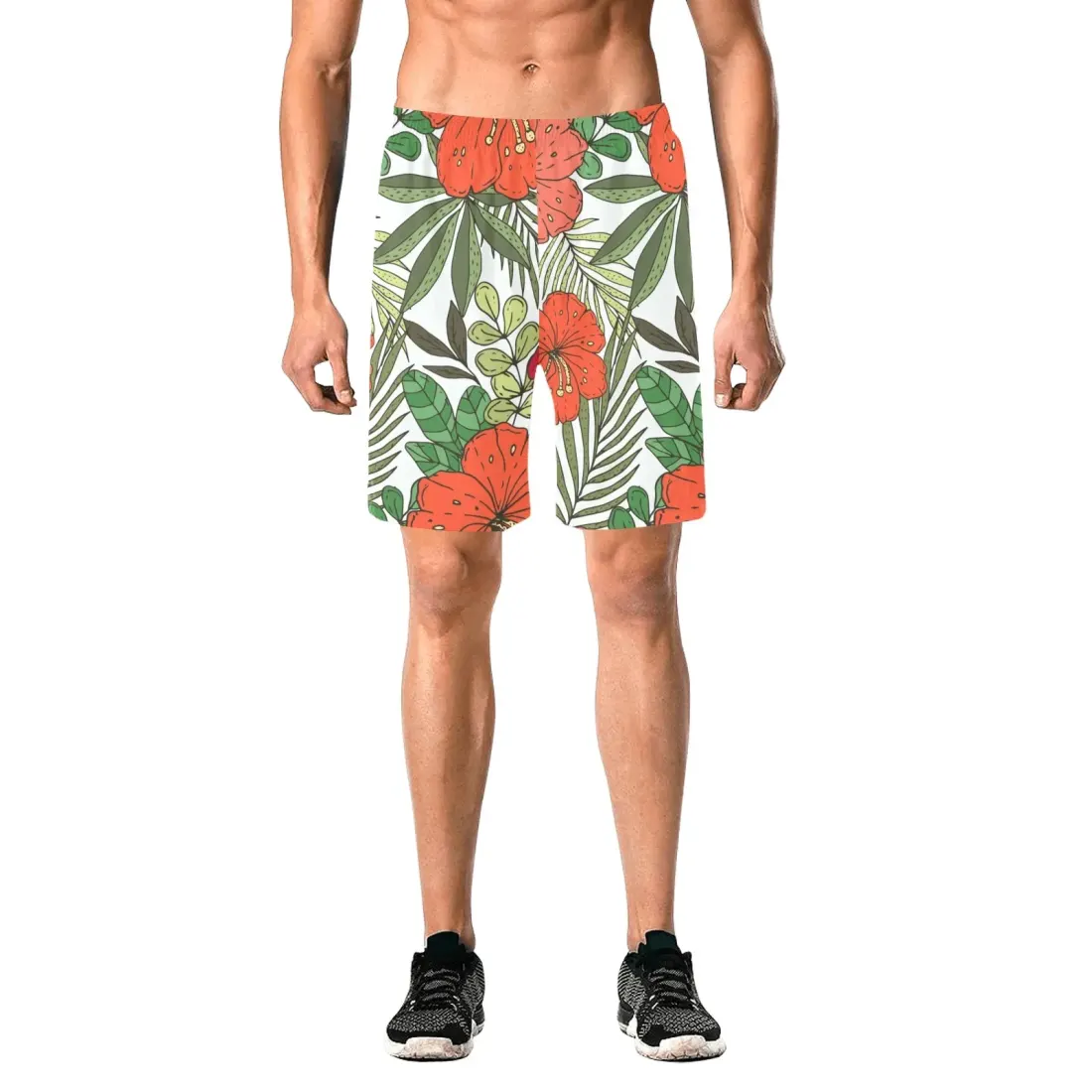 Men's All Over Print Elastic Beach Shorts (Model L20)