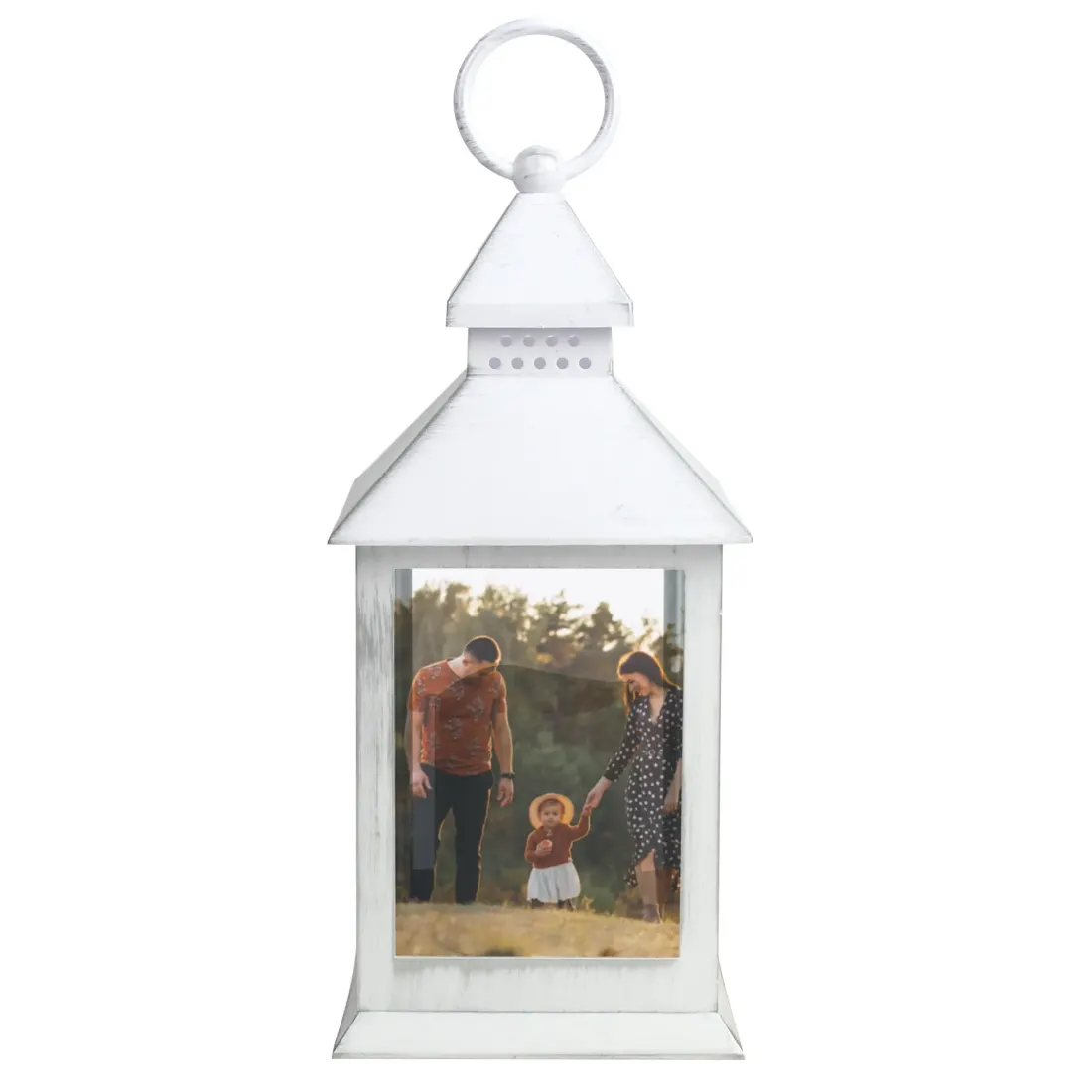 Personalised Photo Lantern, White Wooden Memory Light, Custom Picture Keepsake Home Decor — photo 5