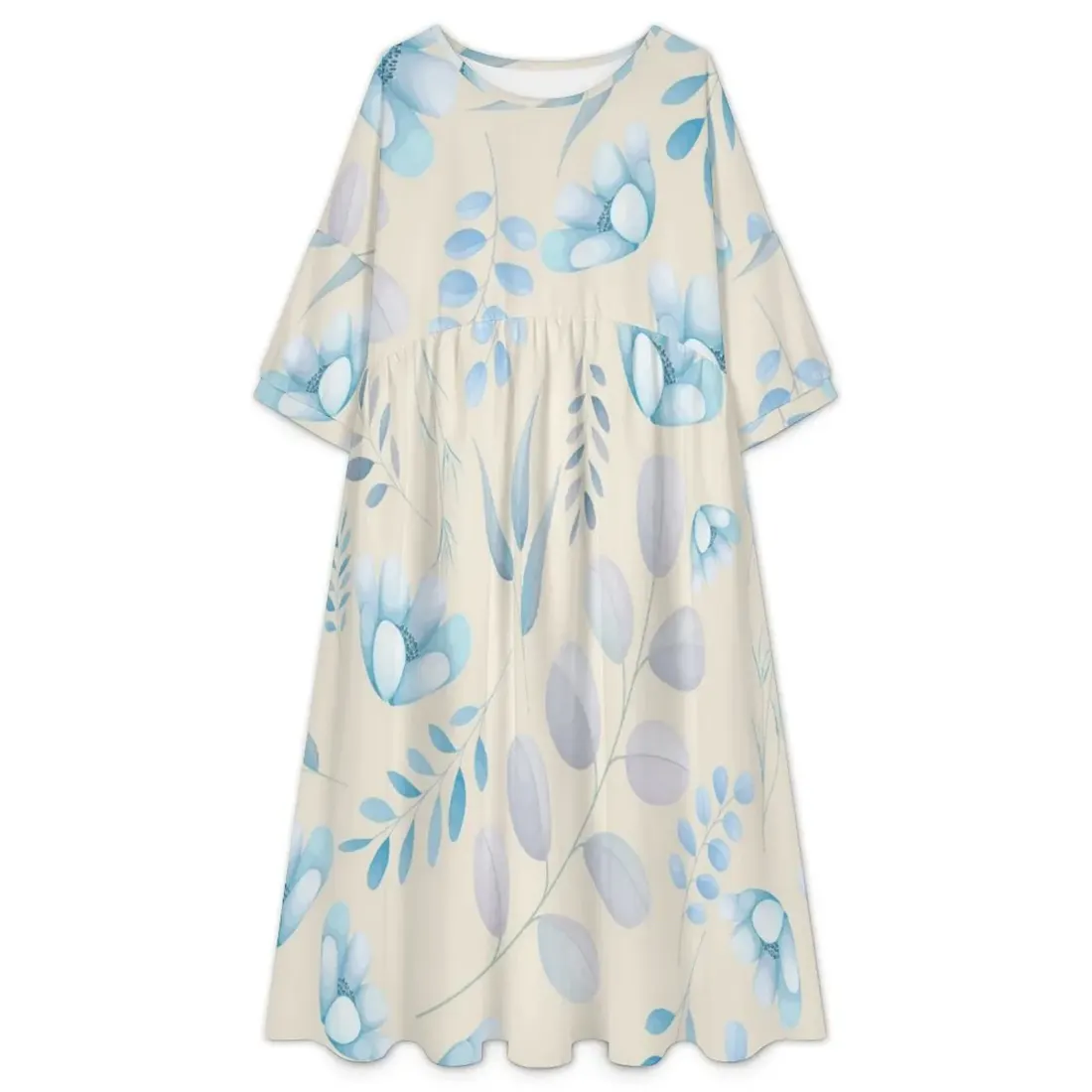 Women's Empire Waist Smock Dress — photo 3