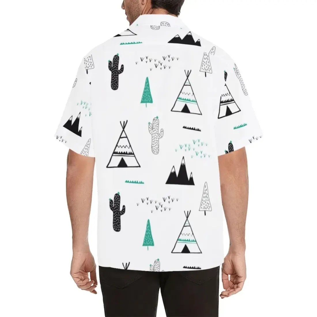 Men's All Over Print Hawaiian Shirt (ModelT58)(Merged Design) — photo 2