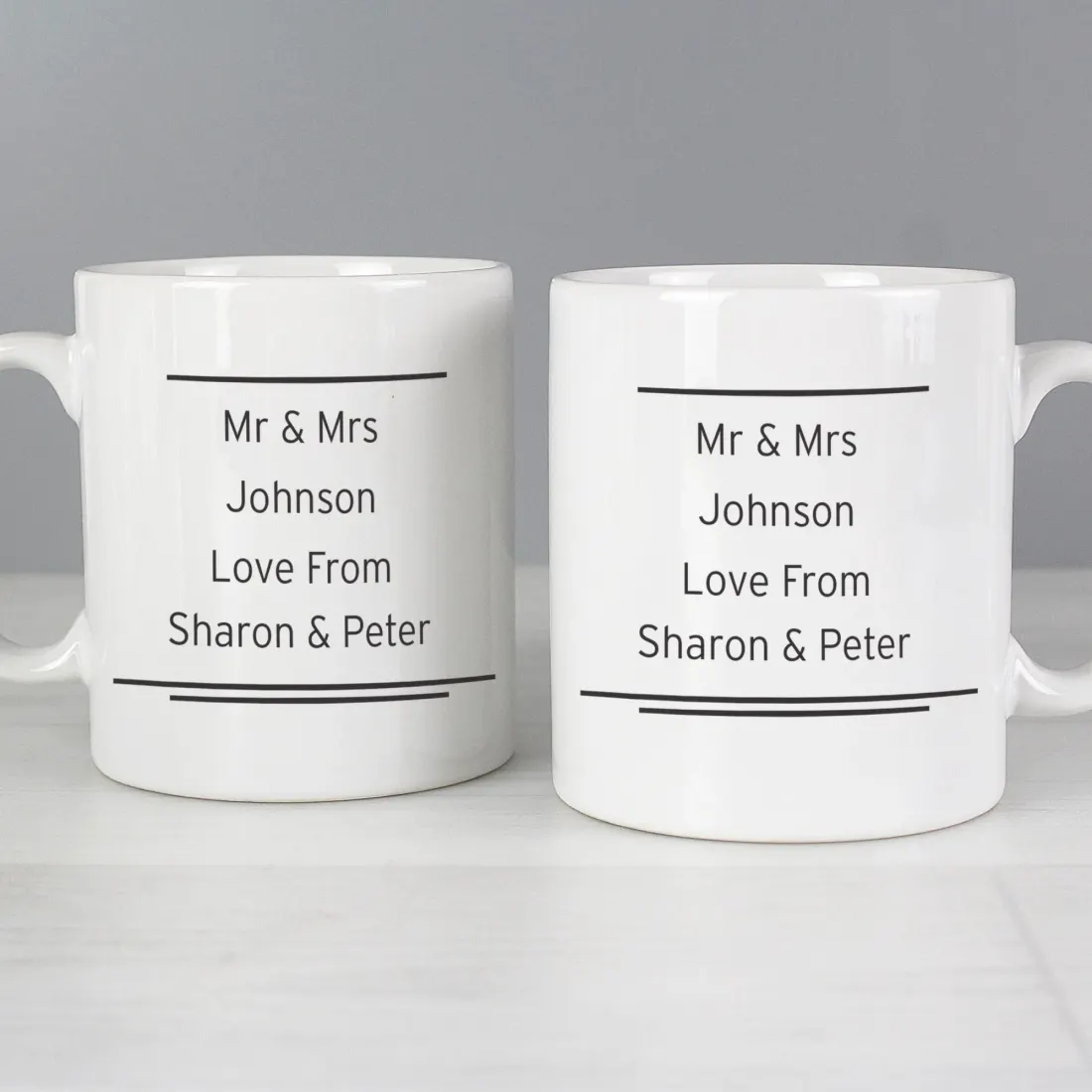 Personalised Anniversary Mug, Couple Coffee Cups, Custom Wedding Gift, Husband Wife Anniversary Present — photo 3