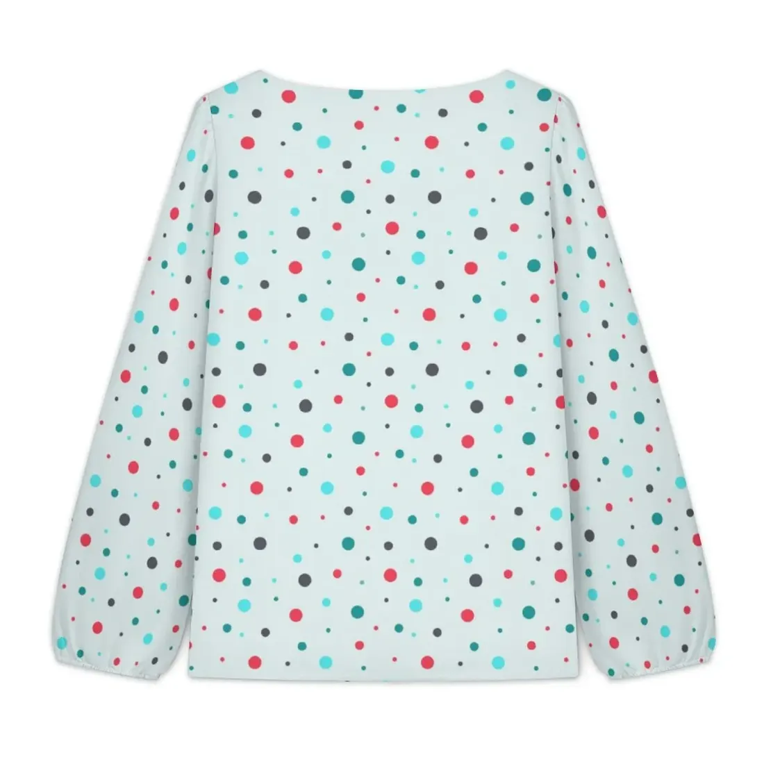 Women's V‑Neck Lantern Long‑Sleeve Blouse — photo 4
