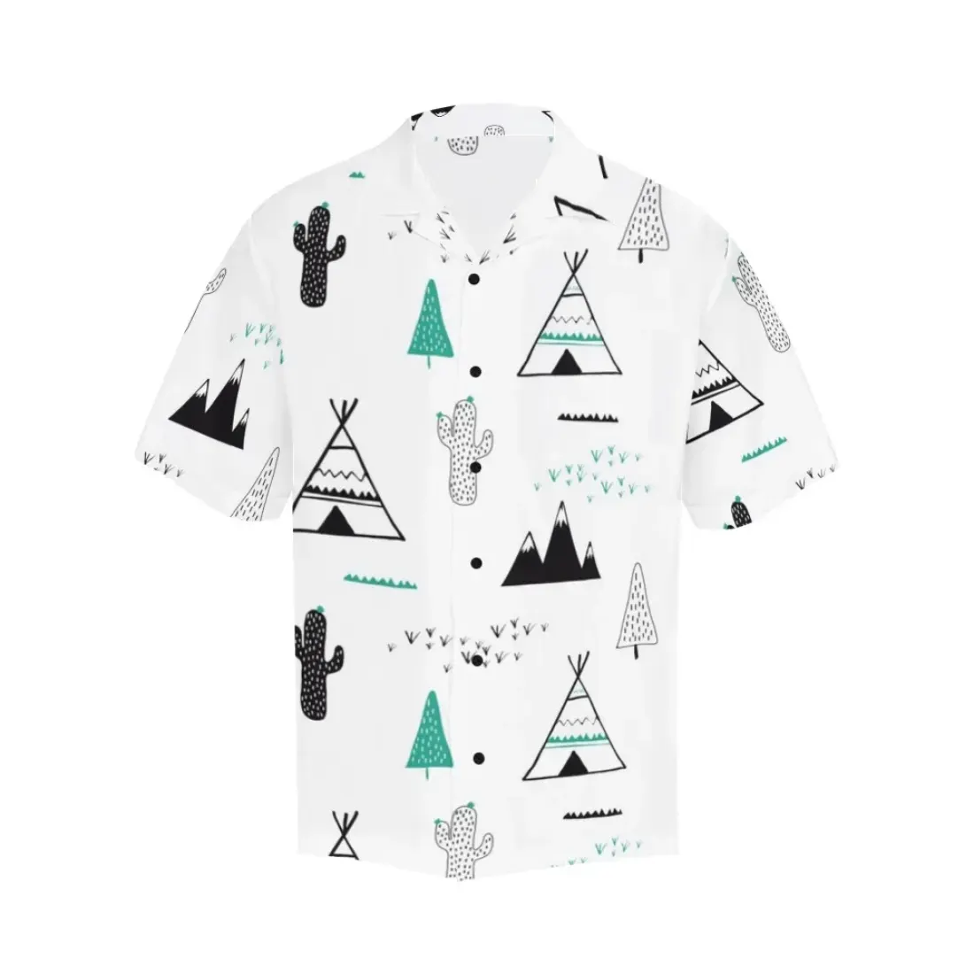 Men's All Over Print Hawaiian Shirt (ModelT58)(Merged Design) — photo 3