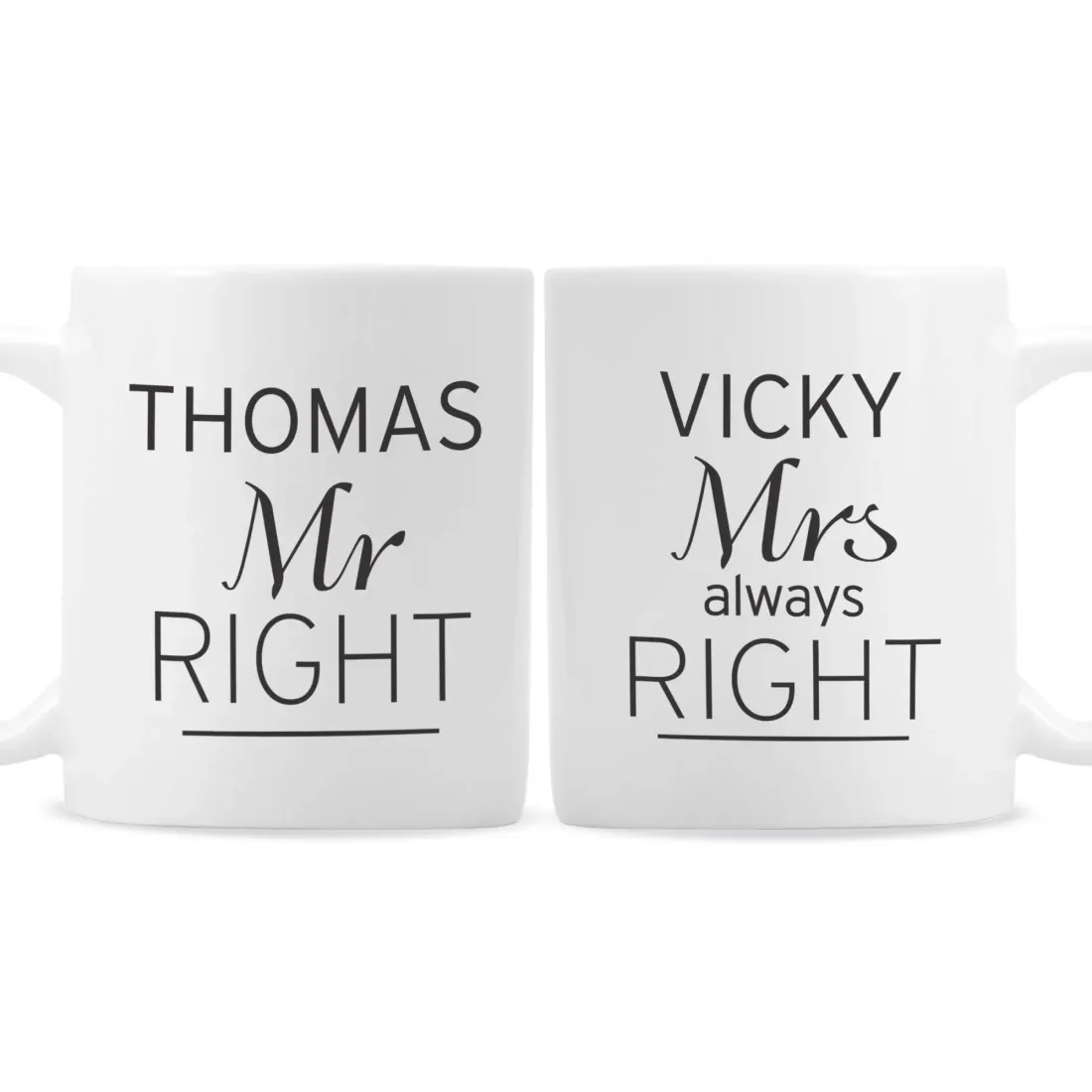 Personalised Anniversary Mug, Couple Coffee Cups, Custom Wedding Gift, Husband Wife Anniversary Present — photo 4