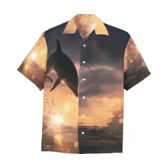 Men's All Over Print Hawaiian Shirt With Chest Pocket(ModelT58) thumbnail 3