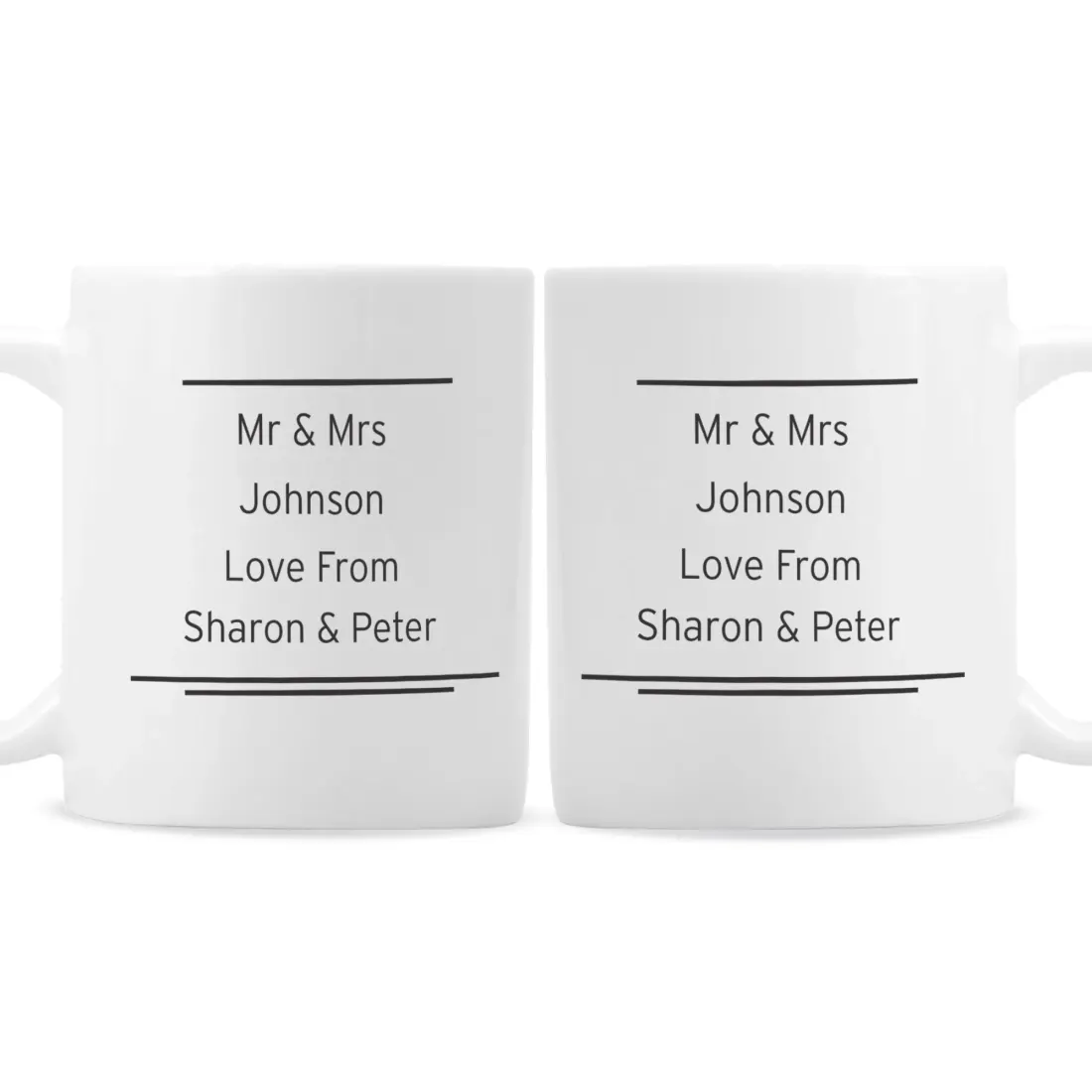 Personalised Anniversary Mug, Couple Coffee Cups, Custom Wedding Gift, Husband Wife Anniversary Present — photo 5