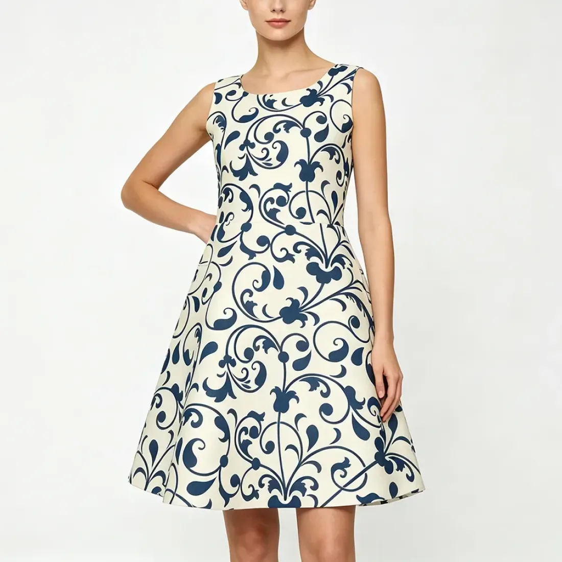 Women's Sleeveless Dress with Pockets