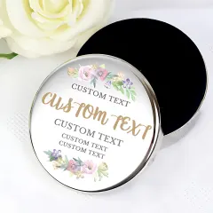 Personalised Floral Bride Trinket Box, Watercolour Flower Jewellery Case thumbnail 2
