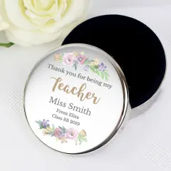 Personalised Floral Bride Trinket Box, Watercolour Flower Jewellery Case thumbnail 4