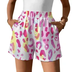 Women's Satin Pajama Shorts with Pockets thumbnail 2