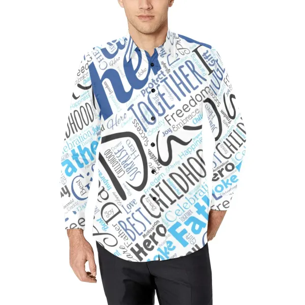 Men's All Over Print Long Sleeve Shirt (Without Pocket) (ModelT61)