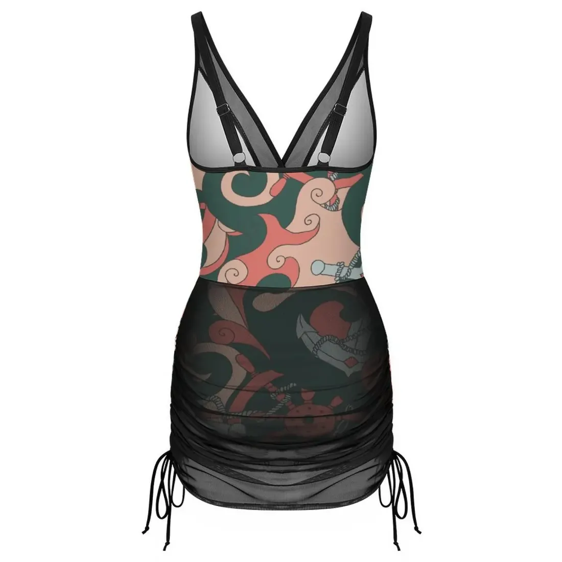 Women's Mesh Plunge One-Piece Swimsuit — photo 5