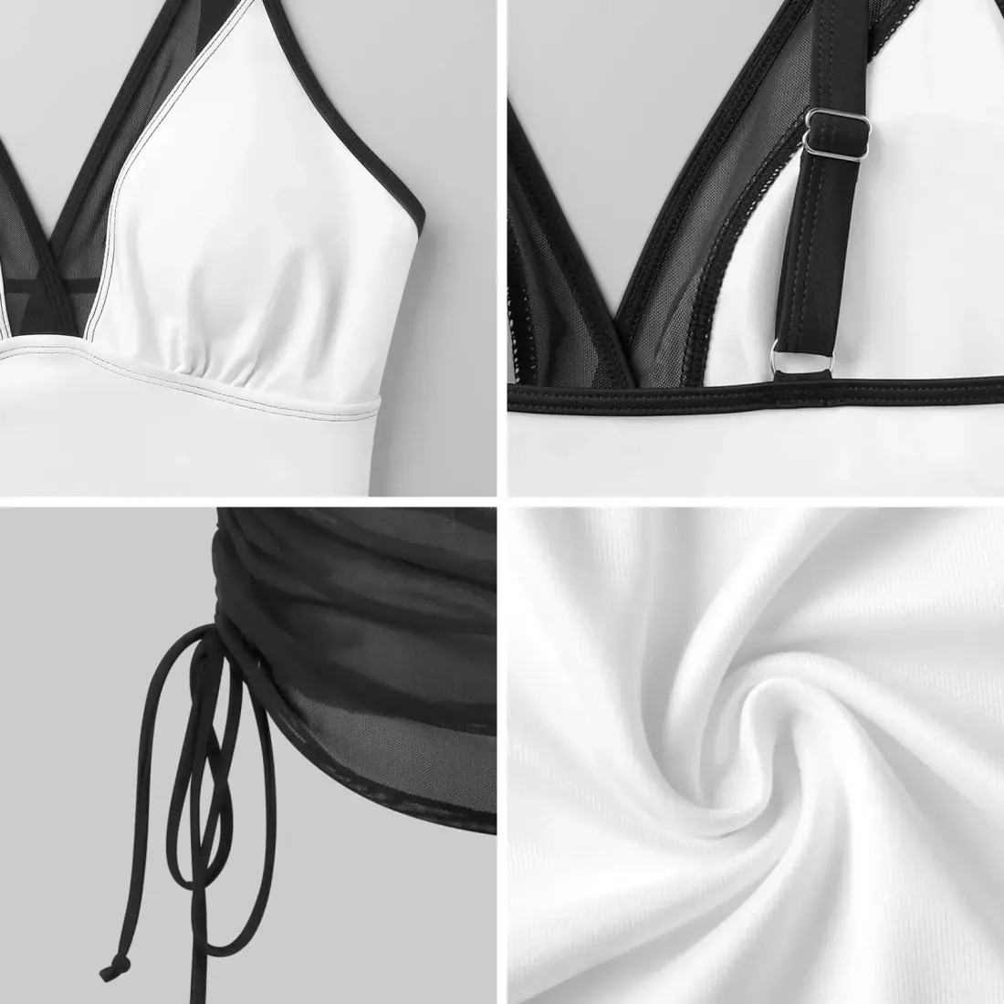 Women's Mesh Plunge One-Piece Swimsuit — photo 6