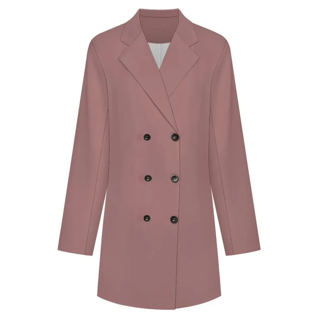 Women's Double Breasted Waist Blazer Dress — photo 3
