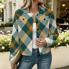 Women's Cropped Shirt Jacket thumbnail 1