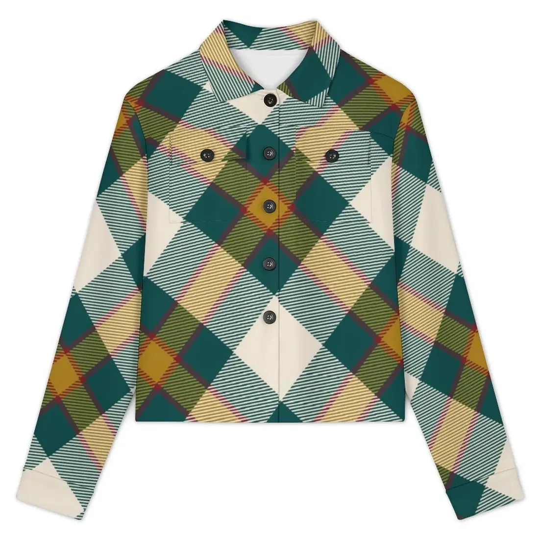 Women's Cropped Shirt Jacket — photo 3