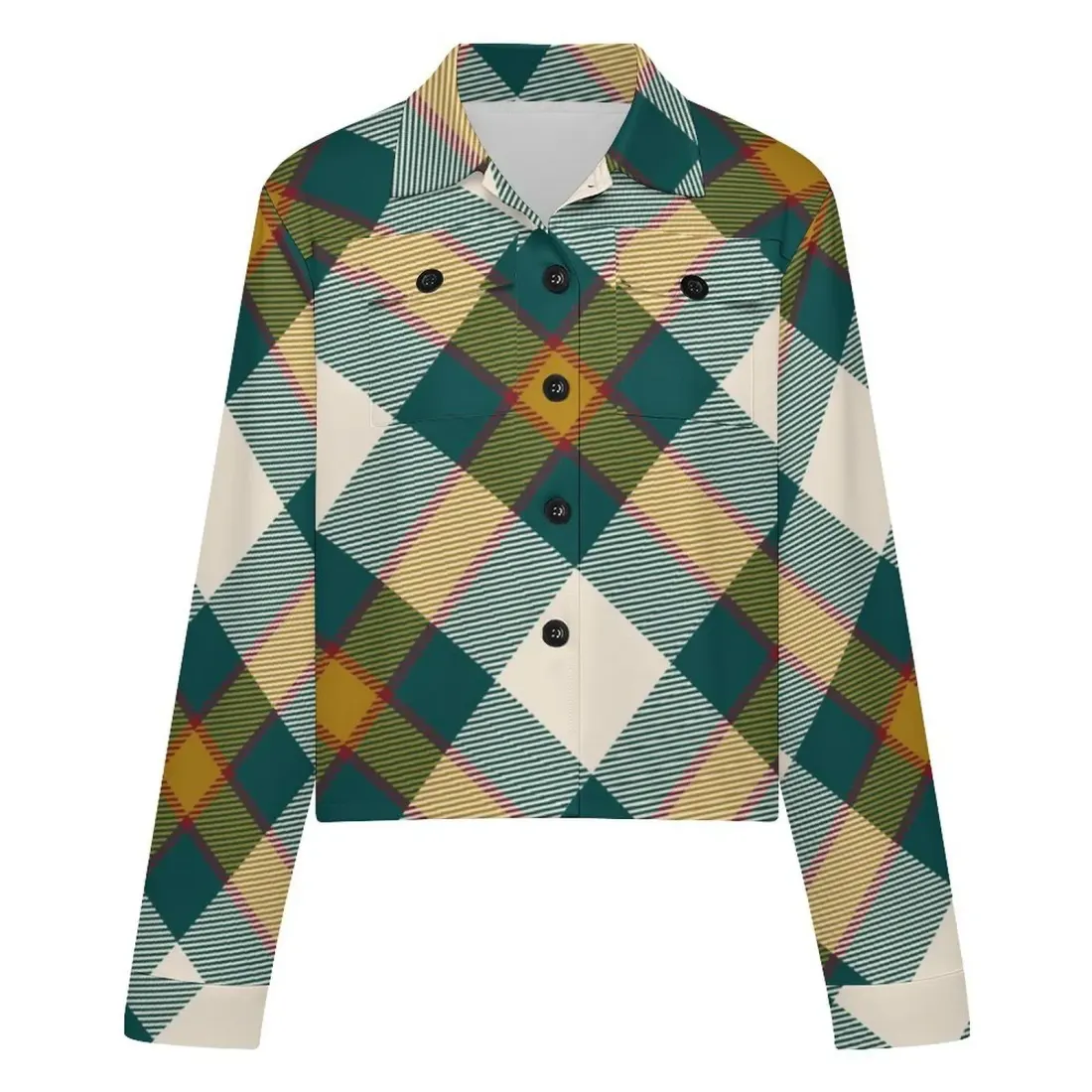 Women's Cropped Shirt Jacket — photo 4