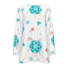 Women's Round Neck Placket Top thumbnail 2