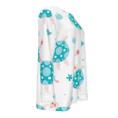 Women's Round Neck Placket Top thumbnail 4