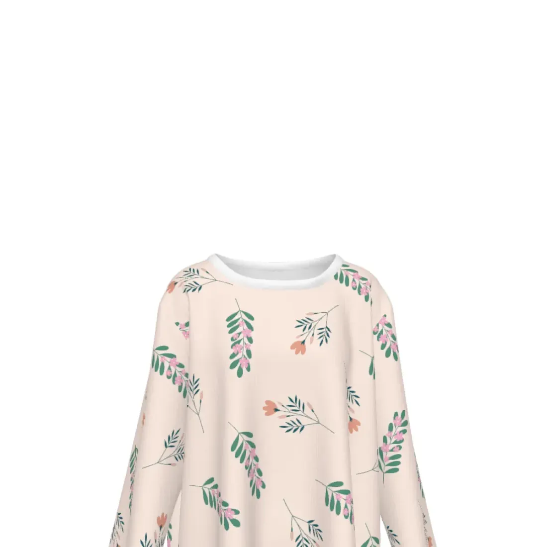 Women's Loose Crew Neck Side Split Top — photo 6