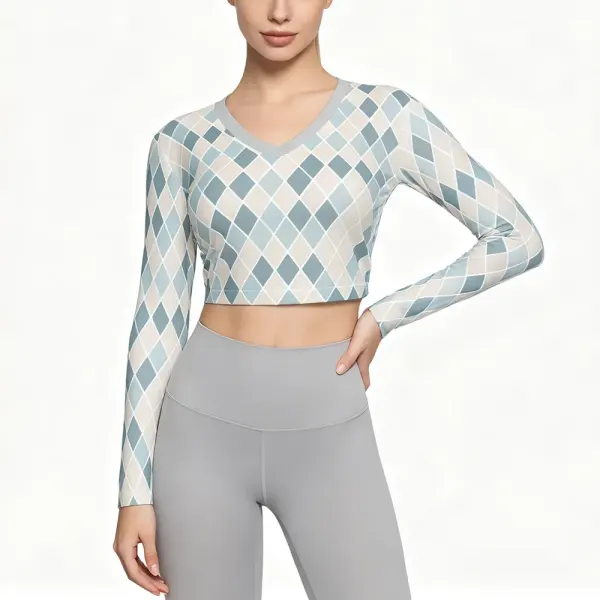 Women's V-Neck Long Sleeve Sun Protection Top
