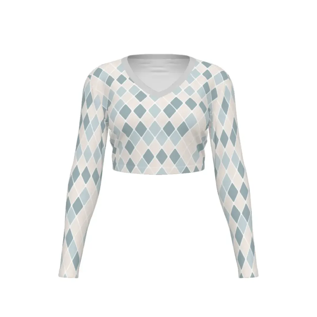Women's V-Neck Long Sleeve Sun Protection Top — photo 2