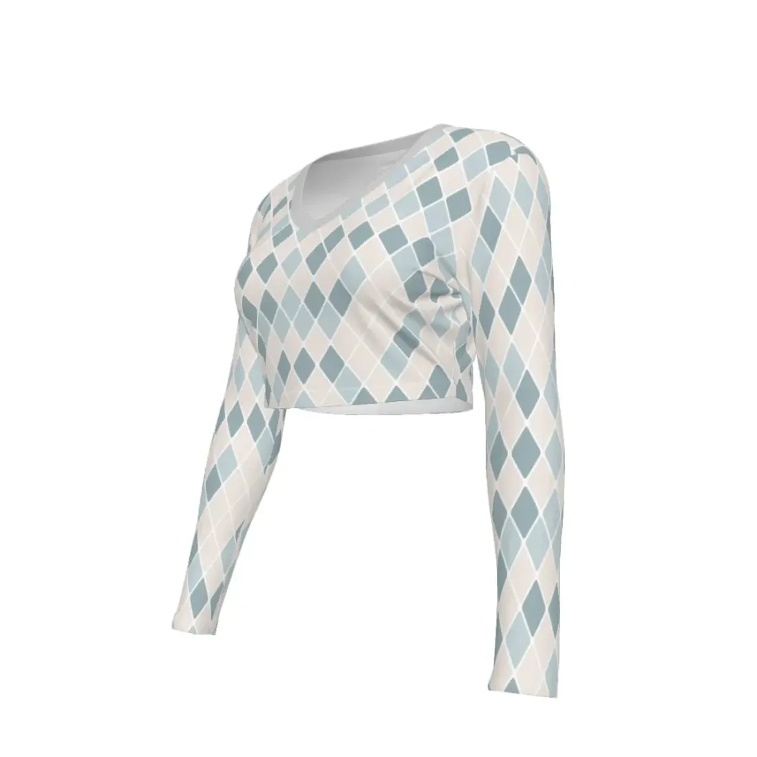 Women's V-Neck Long Sleeve Sun Protection Top — photo 5