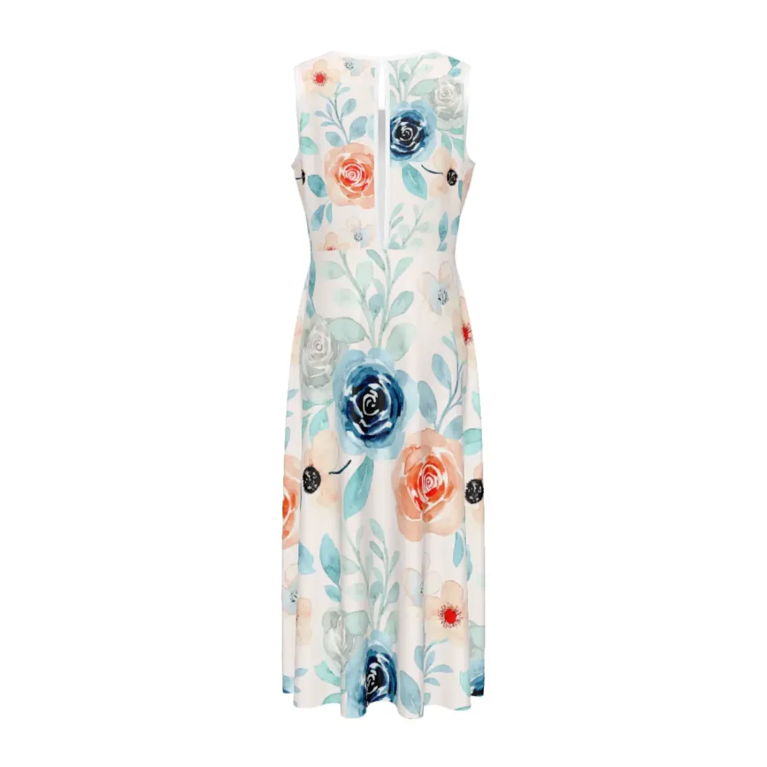 Women's Sleeveless Keyhole Back Midi Dress — photo 3