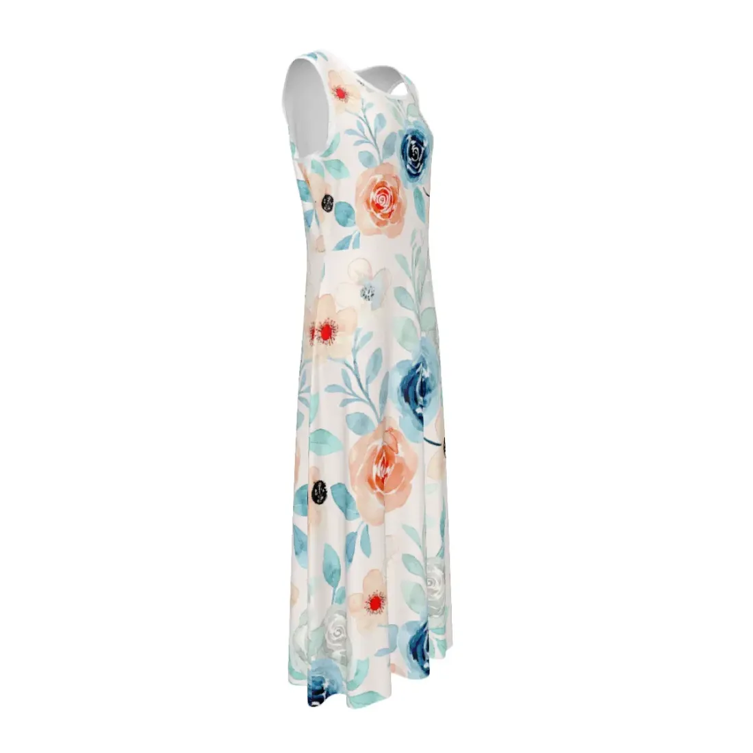 Women's Sleeveless Keyhole Back Midi Dress — photo 4