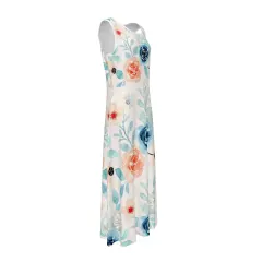 Women's Sleeveless Keyhole Back Midi Dress thumbnail 4
