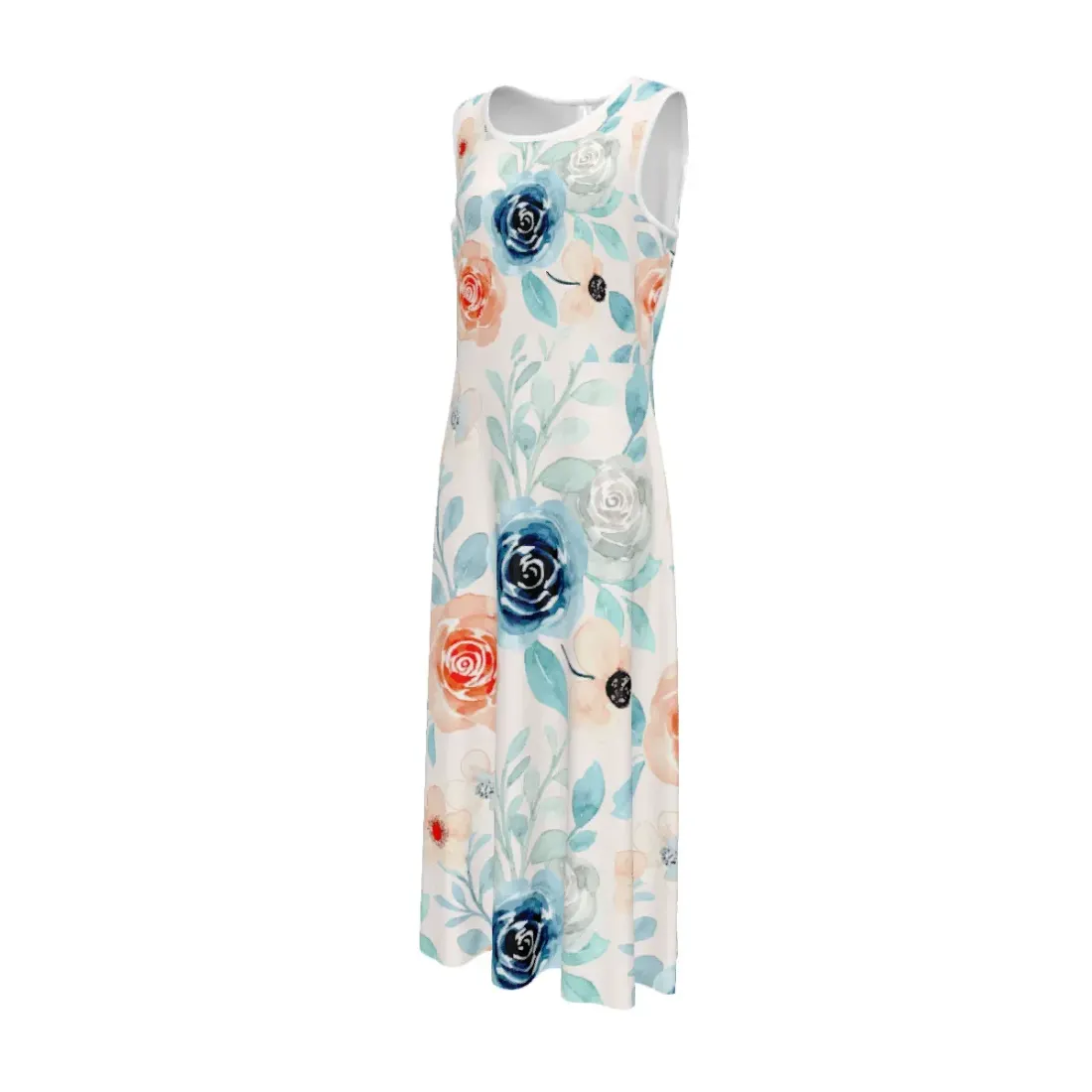 Women's Sleeveless Keyhole Back Midi Dress — photo 5