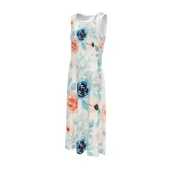 Women's Sleeveless Keyhole Back Midi Dress thumbnail 5