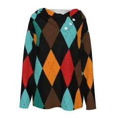 Women's V-Neck Drop Shoulder Long Sleeve Top thumbnail 2