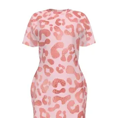 Women's Crew Neck Bodycon Dress thumbnail 2