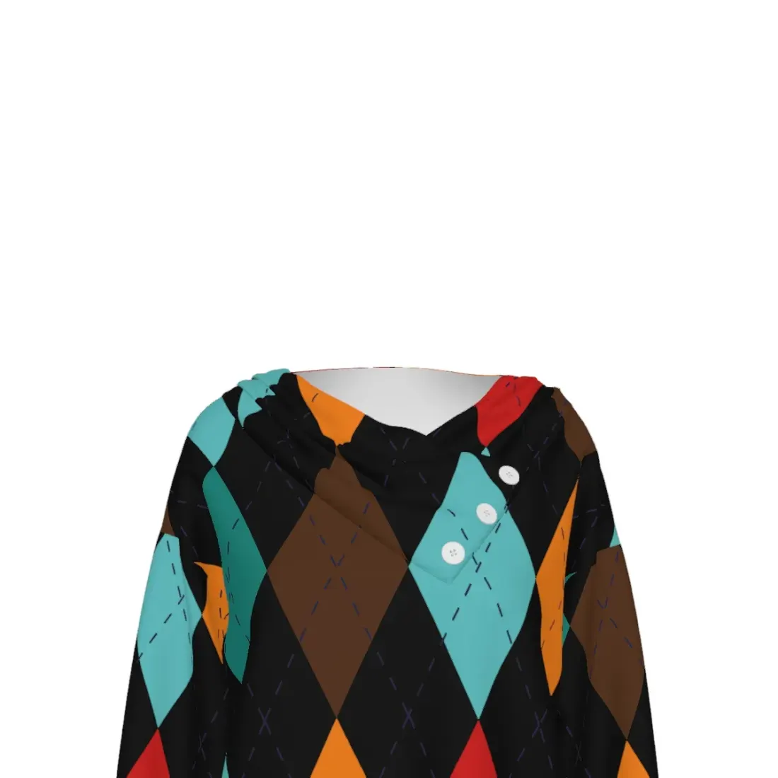 Women's V-Neck Drop Shoulder Long Sleeve Top — photo 6