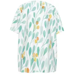 Women's Square Neck Short Sleeve Shirt With Three Buttons thumbnail 3
