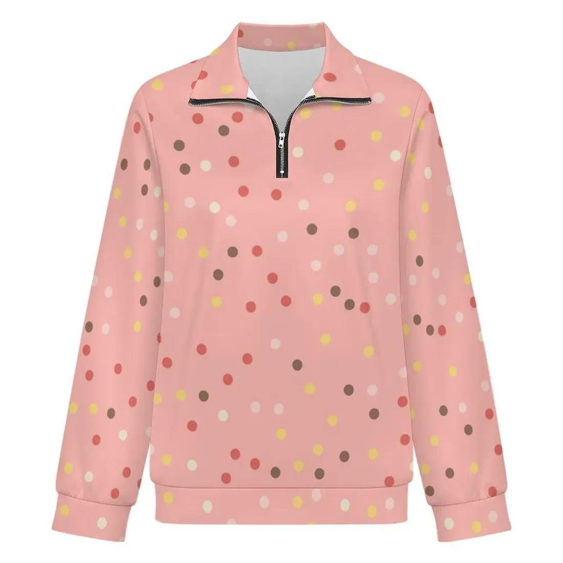 Women's Quarter Zip Pullover Sweatshirt — photo 3