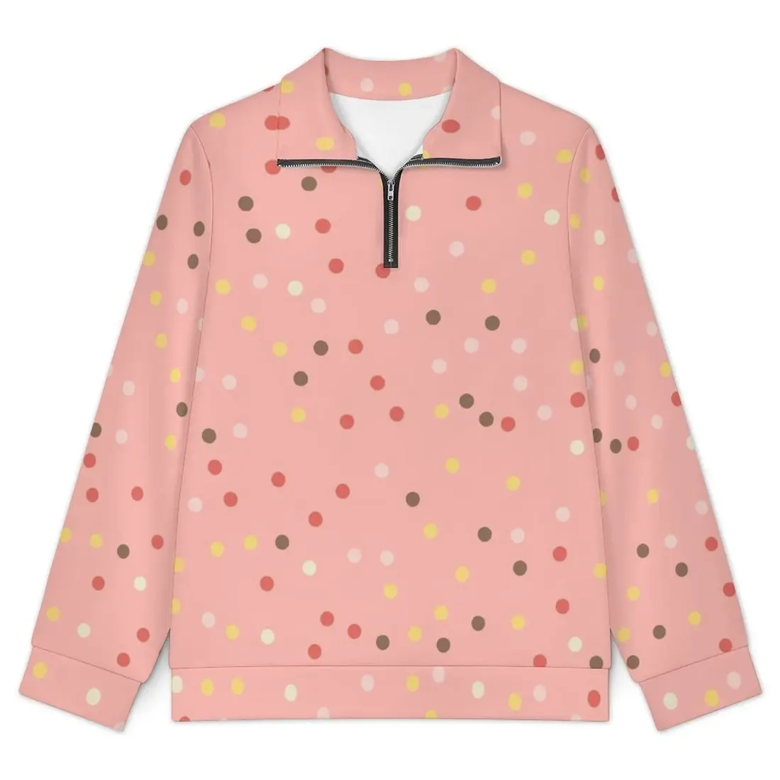 Women's Quarter Zip Pullover Sweatshirt — photo 6