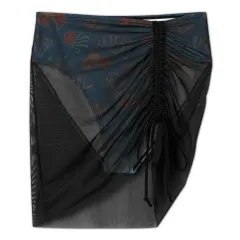 Women's Mesh Drawstring Skirt and Swimsuit Set thumbnail 6