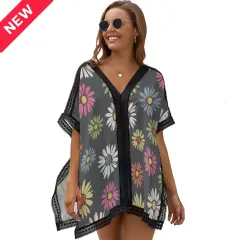 Custom Women's Beach Swim Cover Up thumbnail 1
