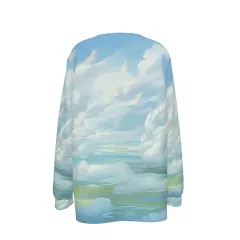 Women's Half Zip Long Sleeve Sweatshirt thumbnail 3