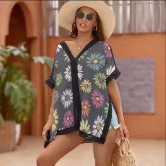 Custom Women's Beach Swim Cover Up thumbnail 3