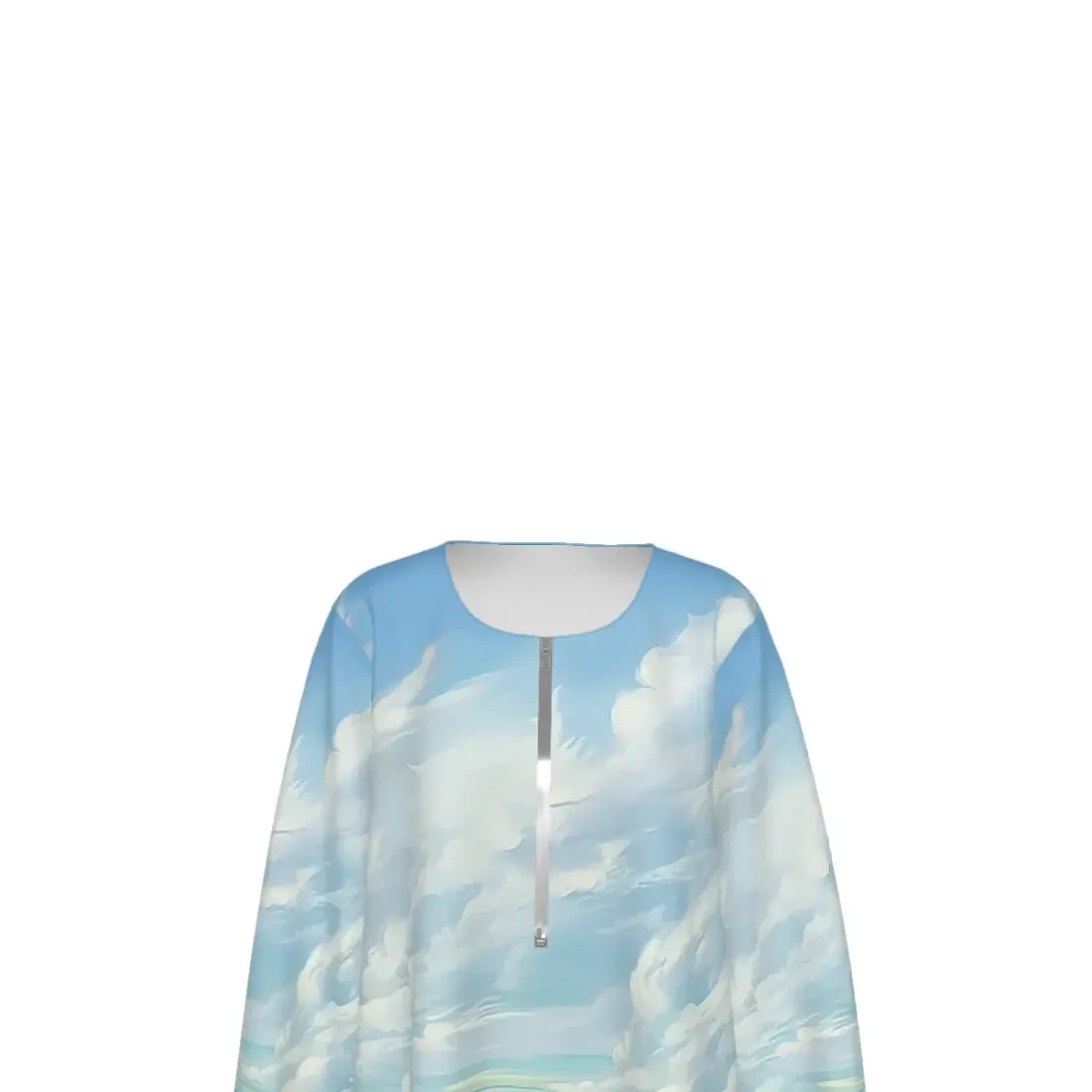 Women's Half Zip Long Sleeve Sweatshirt — photo 6