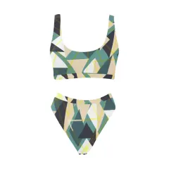 Custom Women's High Waist Bikini Set ( Model S07) thumbnail 4