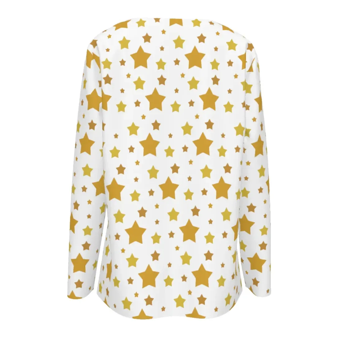 Women's V-neck Drawstring Long Sleeve Shirt — photo 3