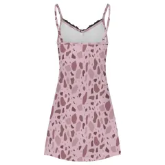 Women's Lace Slit Cami Pajama Dress thumbnail 5
