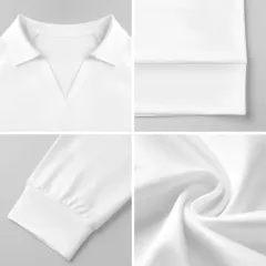 Women's Casual Long Sleeve V-Neck Sweatshirt thumbnail 6