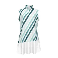 Women's Sleeveless Quarter Zip Ruffle Sports Dress thumbnail 2